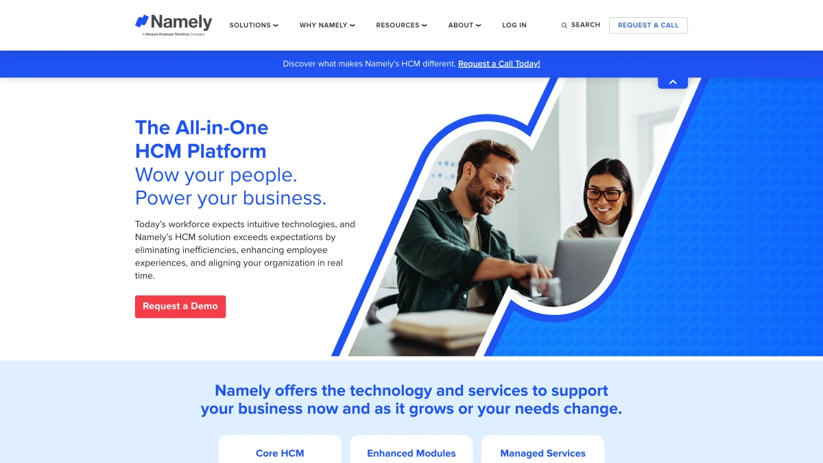 Namely HR management software for mid-size business