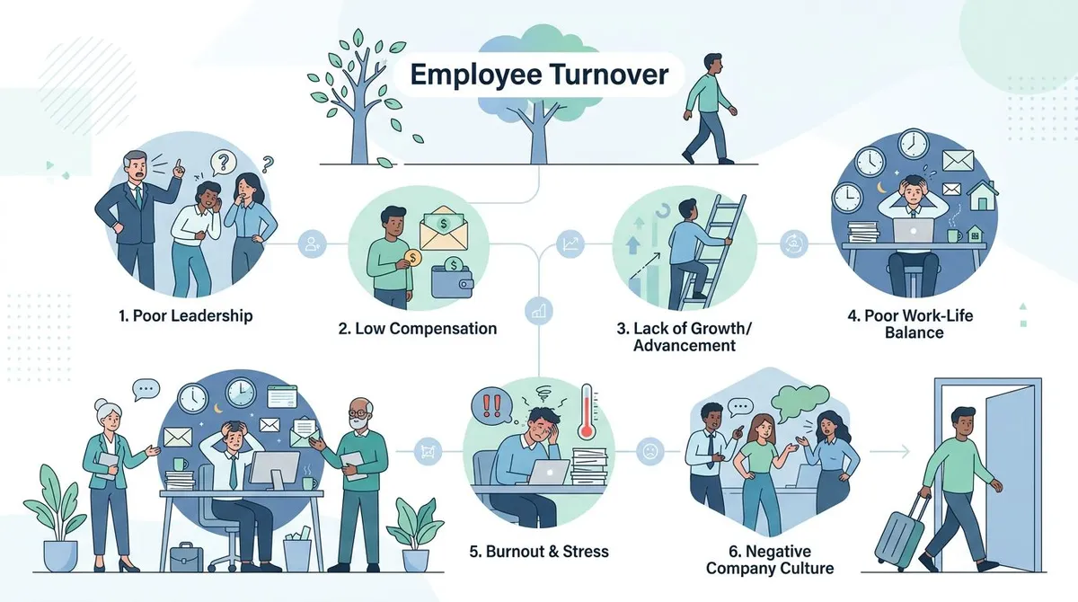 Common causes of employee turnover
